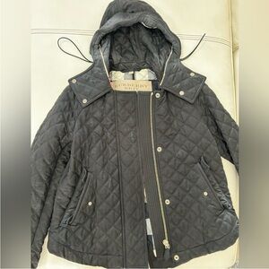 Burberry Quilted Black Hooded Puffer Jacket